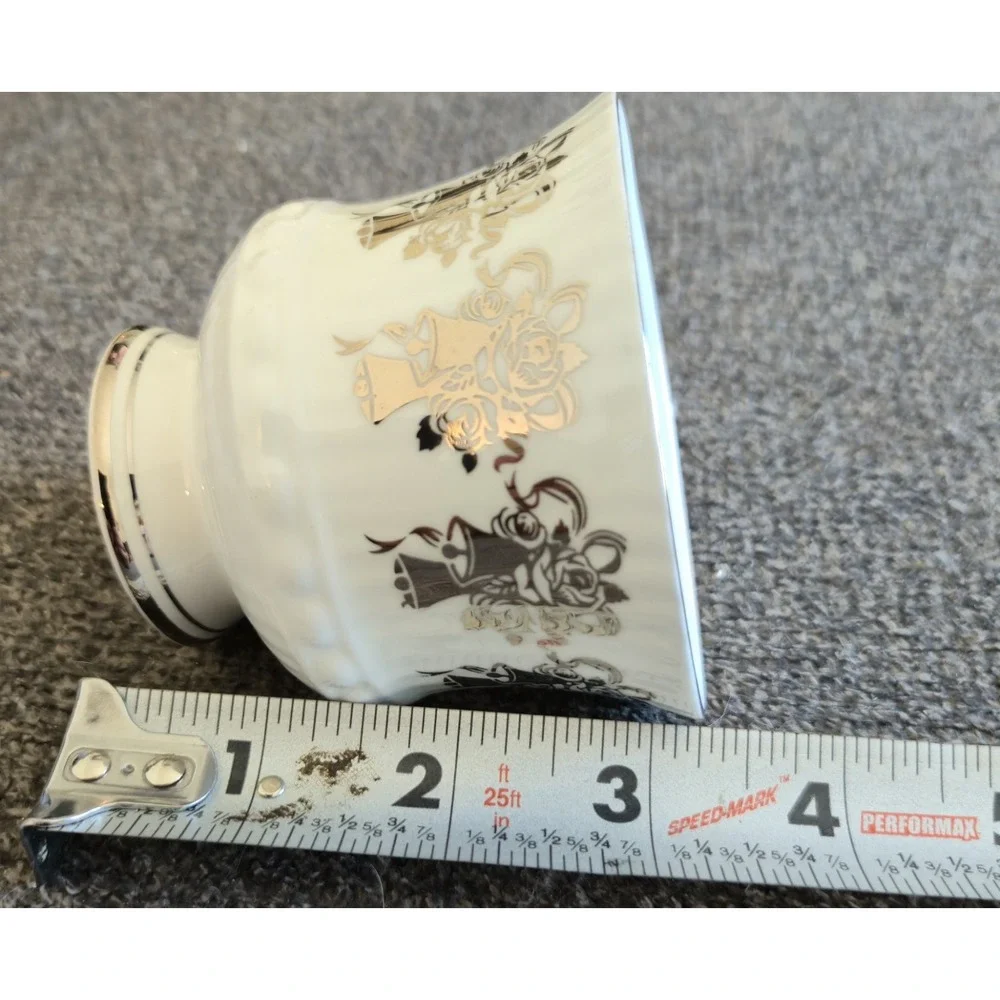 Elizabethan Staffordshire Fine Bone China 25th Anniversary Teacup Silver England